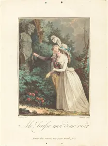 Hiding Prints: Ah! Laisse-moi donc voir. Creator: Jean Francois Janinet