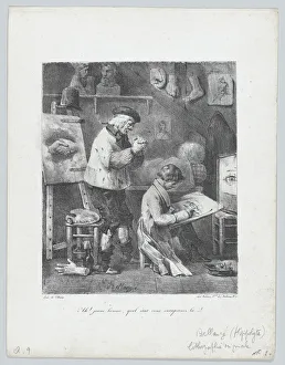 Joseph Louis Hippolyte Prints: Ah! Young Man! What a record you have undertaken here