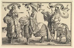 Ahaz, Hezekiah, Manasses, from The Twelve Kings of Israel, ca. 1520 Ahaz, Hezekiah, Manasses, from The Twelve Kings of Israel, ca. 1520