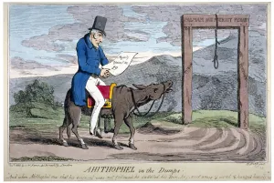 Ears Prints: Ahithophel in the dumps, 1830. Artist: Henry Heath