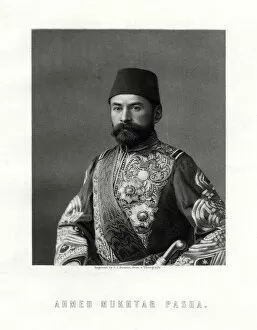 Images Dated 14th February 2006: Ahmed Mukhtar Pasha, French and Ottoman Empire army officer, 19th century. Artist: George J Stodart