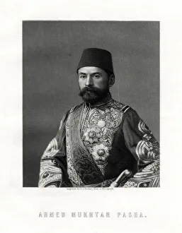 Stodart Prints: Ahmed Mukhtar Pasha, French and Ottoman Empire army officer