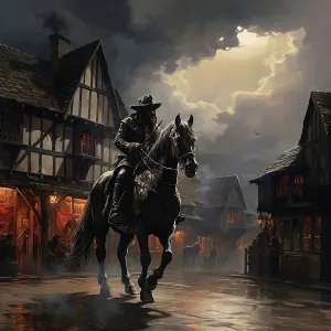 Poacher Prints: AI IMAGE - Dick Turpin, 1730s, (2023). Creator: Heritage Images