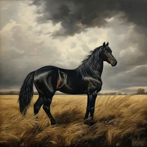 Heritage Imagined Prints: AI IMAGE - Illustration of Black Beauty, 2023. Creator: Heritage Images