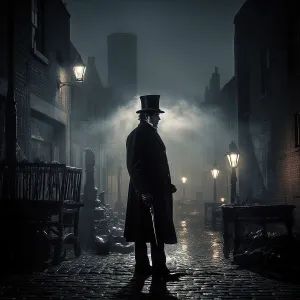 East End Prints: AI IMAGE - Jack the Ripper, 1880s, (2023). Creator: Heritage Images