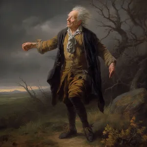 Desperation Prints: AI IMAGE - King Lear, 2023. Creator: Heritage Images