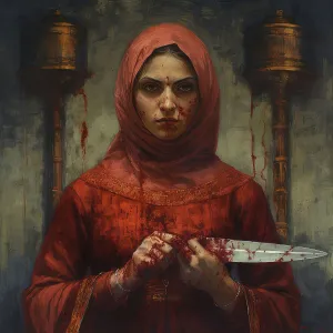 Gory Prints: AI IMAGE - Lady Macbeth, 2023. Creator: Heritage Images