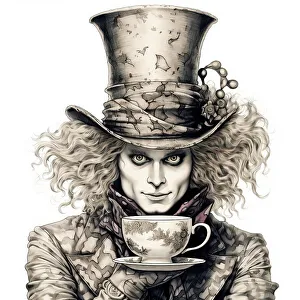 AI IMAGE - The Mad Hatter, from Alice in Wonderland, 2023. Creator: Heritage Images. AI IMAGE - The Mad Hatter, from Alice in Wonderland, 2023. Creator: Heritage Images