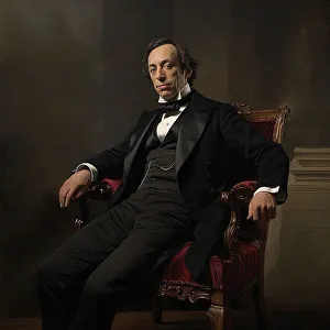 Heritage Imagined Prints: AI IMAGE - Portrait of Benjamin Disraeli, 1860s, (2023). Creator: Heritage Images
