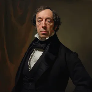 AI IMAGE - Portrait of Benjamin Disraeli, 1870s, (2023). Creator: Heritage Images