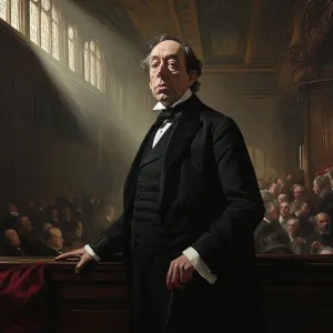 Heritage Imagined Prints: AI IMAGE - Portrait of Benjamin Disraeli, 1870s, (2023). Creator: Heritage Images