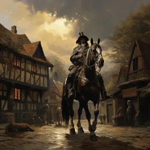 Criminal Prints: AI IMAGE - Portrait of Dick Turpin, 1730s, (2023). Creator: Heritage Images