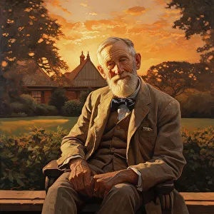 AI IMAGE - Portrait of George Bernard Shaw, 1920s, (2023). Creator: Heritage Images