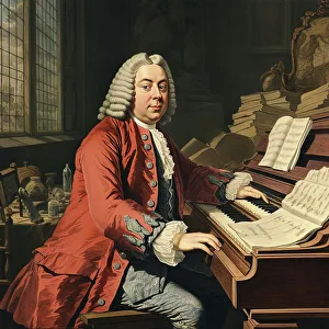 Handel Portrait Print, 18th century (2023). Art Prints, Posters