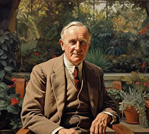 AI Image - Portrait of J.R.R. Tolkien, 1960s, (2023). Creators: Heritage Images, J. R. R. Tolkien