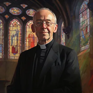 Heritage Imagined Prints: AI IMAGE - Portrait of Justin Welby