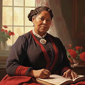 Jamaican Prints: AI IMAGE - Portrait of Mary Jane Seacole, 1850s, (2023). Creator: Heritage Images