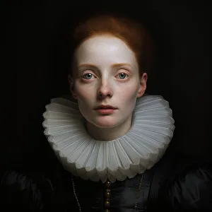 AI Image - Portrait of Mary, Queen of Scots, 1560s, (2023). Creator: Heritage Images
