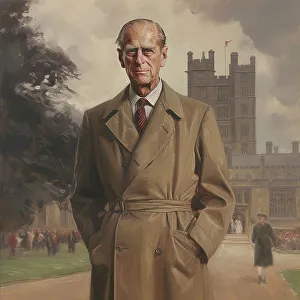 Philip Prince Prints: AI IMAGE - Portrait of Prince Philip