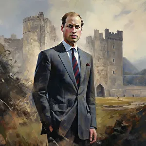 Suit And Tie Prints: AI IMAGE - Portrait of Prince William