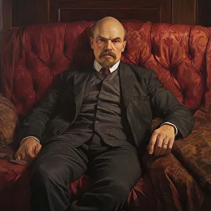AI IMAGE - Portrait of Vladimir Lenin, 1910s, (2023). Creator: Heritage Images