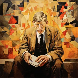 Anglo American Prints: AI IMAGE - Portrait of W H Auden, c1960s, (2023). Creator: Heritage Images