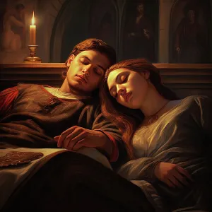 Candlelight Prints: AI IMAGE - Romeo and Juliet, 2023. Creator: Heritage Images