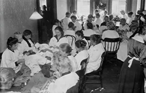 Poor Relief Prints: A.I.C.P. Miss Bruere's Women Workers, 1917 or 1918. Creator: Bain News Service