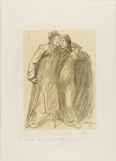 Steinlen Theophile Alexandre Gallery: Aid to Those Mutilated in the War, plate one from Actualités, 5570