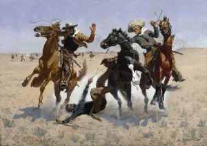 Remington Prints: Aiding a Comrade, 1890. Artist: Remington, Frederic Sackrider (1861-1909)
