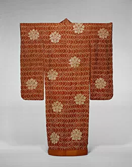 Silk Satin Damask Weave Collection: Aigi, Japan, 18th century, late Edo period (1789-1868). Creator: Unknown