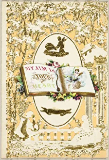 Ambition Gallery: My Aim is Your Heart (valentine), 1840 / 49. Creator: John Windsor