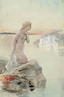 Epic Poem Prints: Aino, c1890s. Creator: Albert Edelfelt