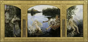 Symbolism Collection: The Aino Triptych, 1891. Artist: Gallen-Kallela, Akseli (1865-1931)