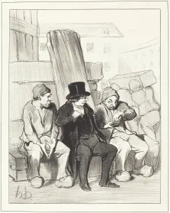Visitor Prints: Ainsi, donc mon ami, a vingt deux ans... 1844. Creator: Honore Daumier
