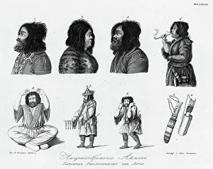 Beards Prints: Ainu, 1813. Creator: Jegor Skotnikoff