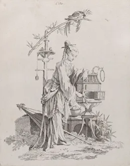 Pierre Alexandre Prints: Air, from The Four Elements, 1738-49. Creator: Pierre Alexandre Aveline