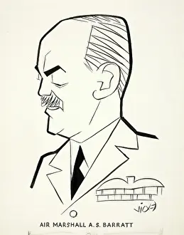Forehead Prints: Air Marshall AS Barratt, between 1939 and 1946