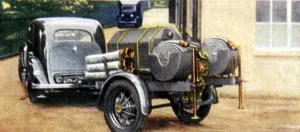Air Raid Precautions, cigarette card, British, 1938