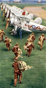 Air Raid Precautions, cigarette card, British, 1938
