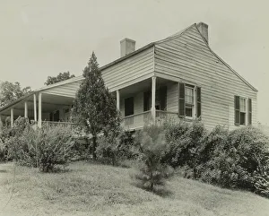 Gable Prints: Airlie, Natchez, Adams County, Mississippi, 1938. Creator: Frances Benjamin Johnston