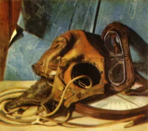 Harvey Prints: Airmans Equipment, 1932, (1944). Creator: E. A. Harvey