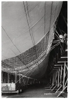 Airship LZ1 Graf Zeppelin under construction, 1899 (1933)