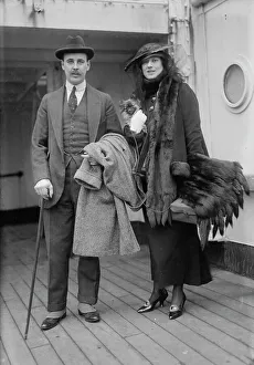 Financier Prints: A.J. Drexel Jr. and wife, 1915. Creator: Bain News Service