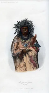 Buckskin Gallery: Ak-quee-we-zaints, The Boy, 1848. Artist: Harris