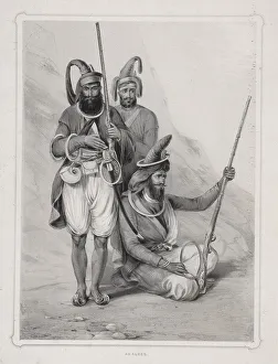 Emily Prints: Akalees, (Indian warriors), 1844. Artist: Lowes Dickinson