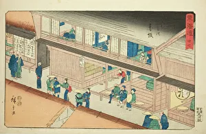 Akasaka Prints: Akasaka—No. 37, from the series Fifty-three Stations of the Tokaido (Tokaido gojusan)