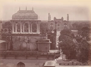 Akbar Collection: Akbars Tomb and Gardens, Sikandra, India, 1860s-70s. Creator: Unknown
