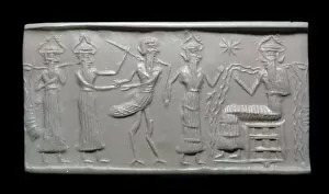 Akkadian cylinder-seal impression