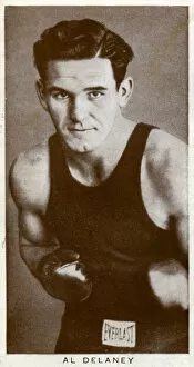 Boxing Gloves Gallery: Al Delaney, Canadian boxer, 1938
